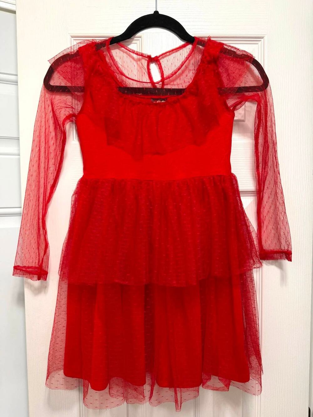 Officially Licensed Beetlejuice Girls Kids M (Size 8) Lydia Deetz Costume Dress